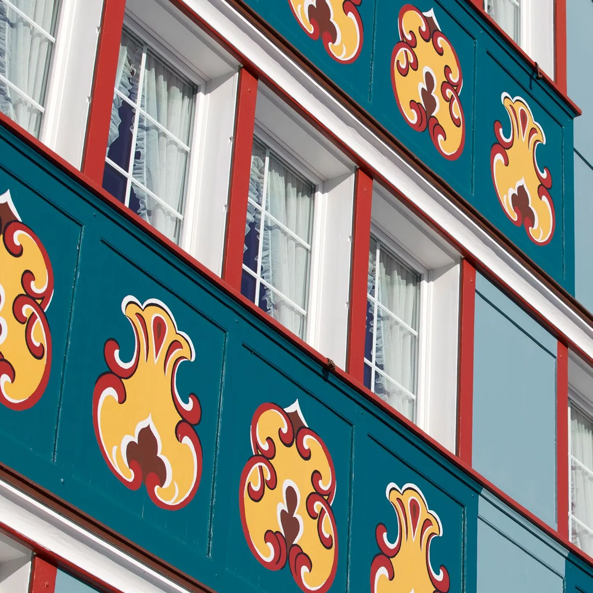 Bemalte Appenzeller Hausfassade